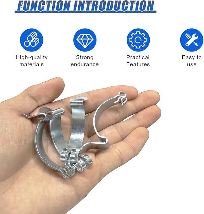 Car Air Filter Clips, High Strength Metal Air Filter Housing Box Lid Spring - Image 3