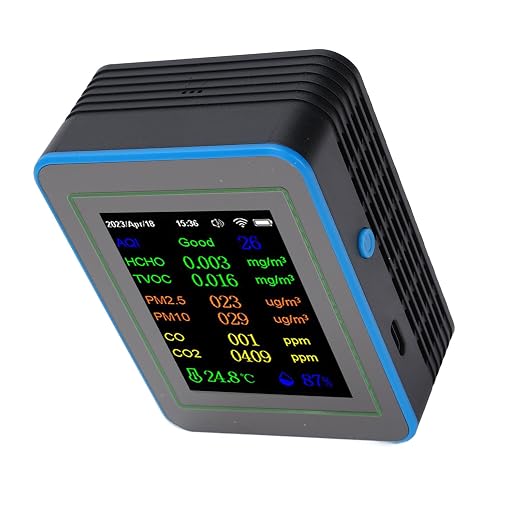 Hilitand Air Quality Meter, 12 in 1 WiFi CO2 TVOC PM2.5 PM10 HCHO Temp Humid - Image 5