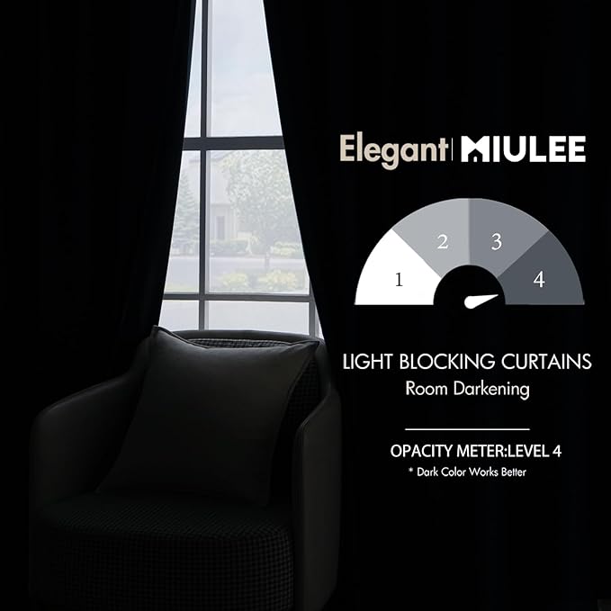 MIULEE Blue Velvet Curtains 84 inches 2 Panels - Luxury Room Darkening Curtains for Bedroom Living Room Thermal Insulated Super Soft Window Drapes Rod Pocket & Back Tab, Peacock Blue