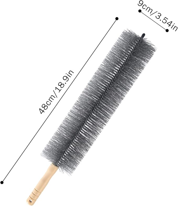 Bendable Microfiber Head, Reusable Dust Remover, Fan Brush Cleaner Washable - Image 3