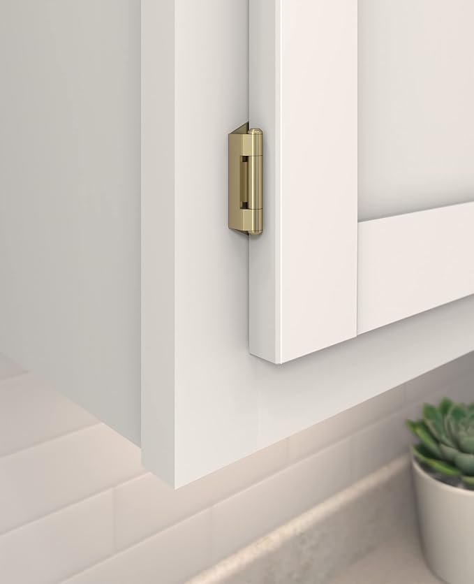 Amerock BPR8701BBZ | Cabinet Hinge | 1/4 inch Overlay Double Demountable | - Image 2