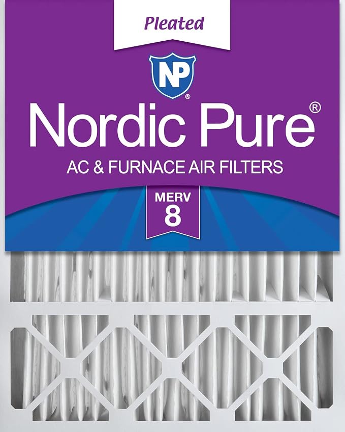 Nordic Pure 20x25x5 Honeywell/Lennox Replacement MERV 8 Air Filter 1 Pack | by NordicPure