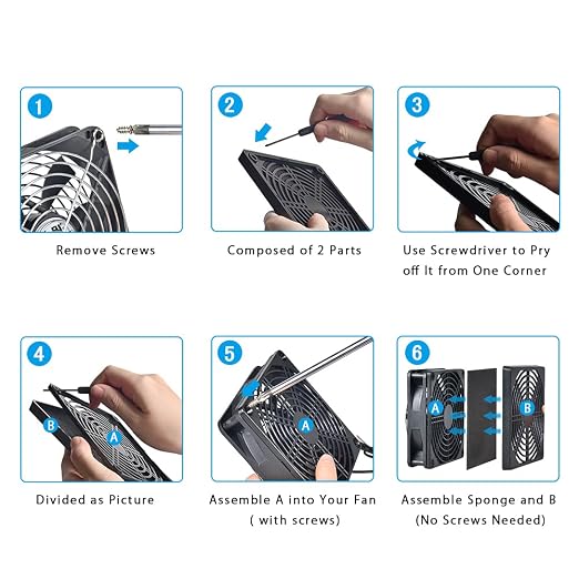 ELUTENG 40mm Fan Filter Dustproof Cover USB Cooling Ventilator Plastic Grill 40 - Image 4