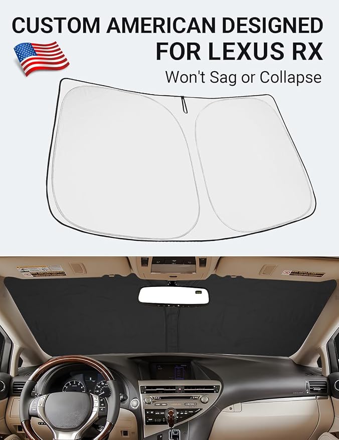 Proadsy 2026 Upgrade Front Windshield Sun Shade Foldable Sunshade Protector - Image 2