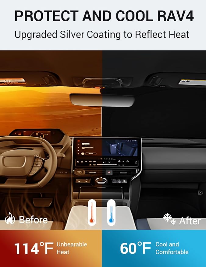 Proadsy 2026 Upgrade Windshield Sun Shade Custom Fit Solterra 2023-2026 - Image 3