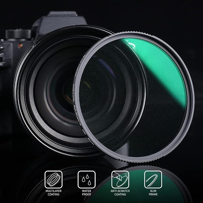 K&F CONCEPT 77mm Black Diffusion 1/2 Filter Mist Cinematic Effect Lens Filter - Image 7