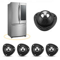 4 Pack Black Stainless Steel Self Adhesive Caster Wheels | 60 Lbs Load Capacity by Unknown