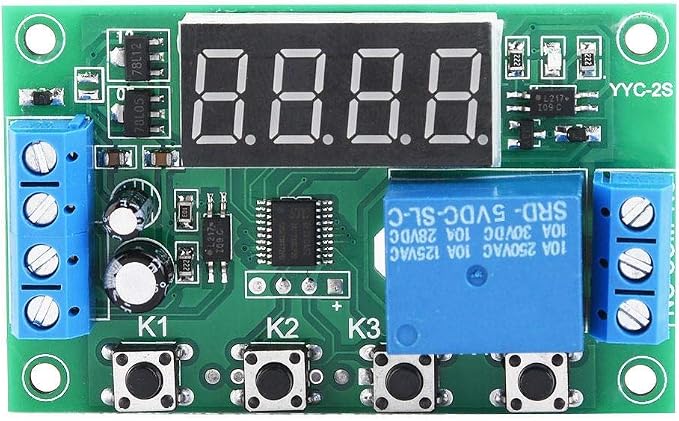 Programmable Timer Relay Module 5V 12V 24V Multifunction Time Delay Switch by Yosoo