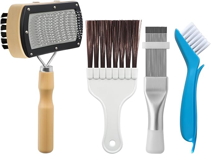 4Pcs AC Coil Cleaning Brush Set, Coil Cleaning Fin Brush by Unknown