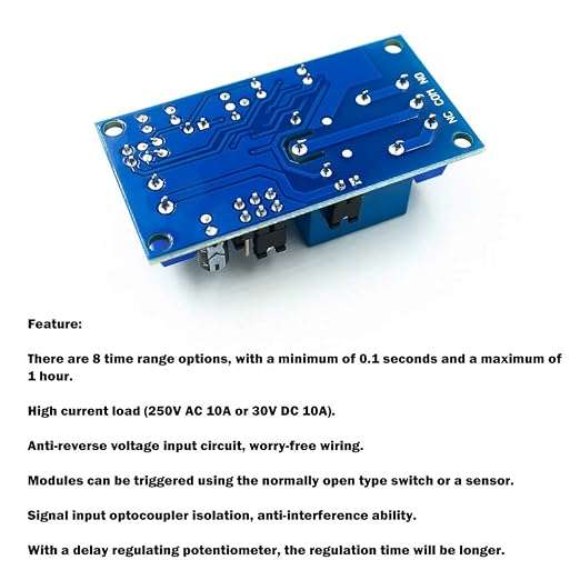 2 Pcs DC 12V Time Delay Relay Module Trigger Circuit Timer Timing Board Switch - Image 5