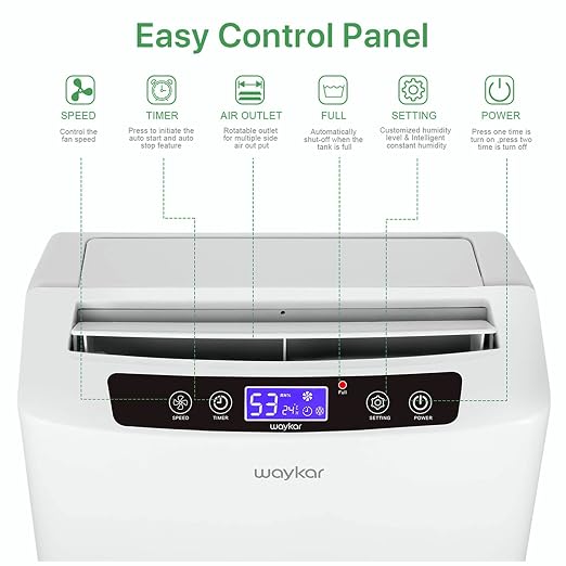 Waykar 34 Pints Energy Star Dehumidifier - Image 2