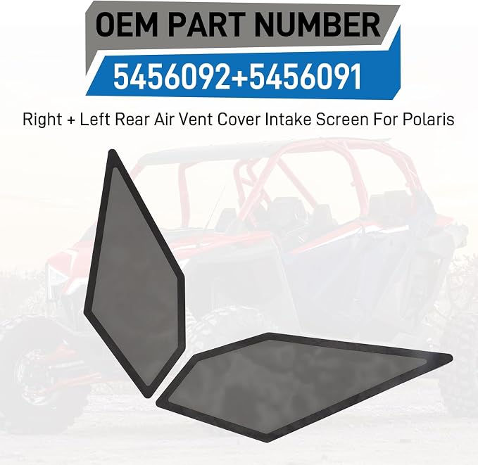 Air Intake Screen Vent Cover for Polaris RZR PRO Turbo R XP 4 2021-2024 2 PCS - Image 2