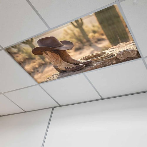 1 Pack Fluorescent Light Cover, Cowboy Western Light Covers by Unknown