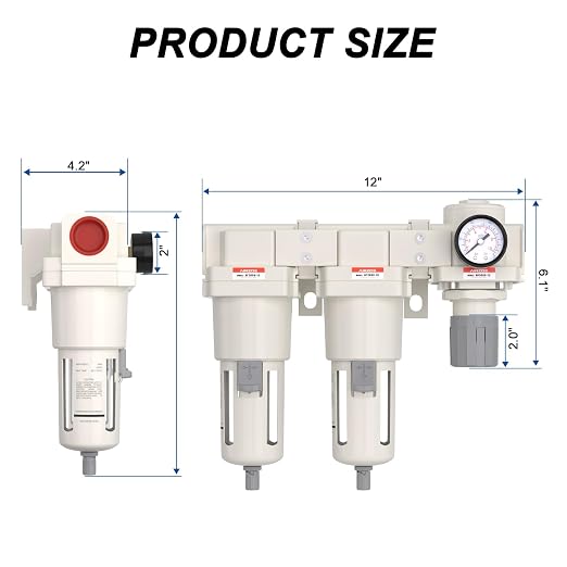 AIRZOE 1" NPT Air Dryer for Compressor-Air Compressor Water Separator AC5110-10 - Image 2