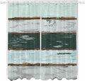 Blue Teal Living Room Curtains 96 Inch Length, Window Curtains Tab Top by Unknown