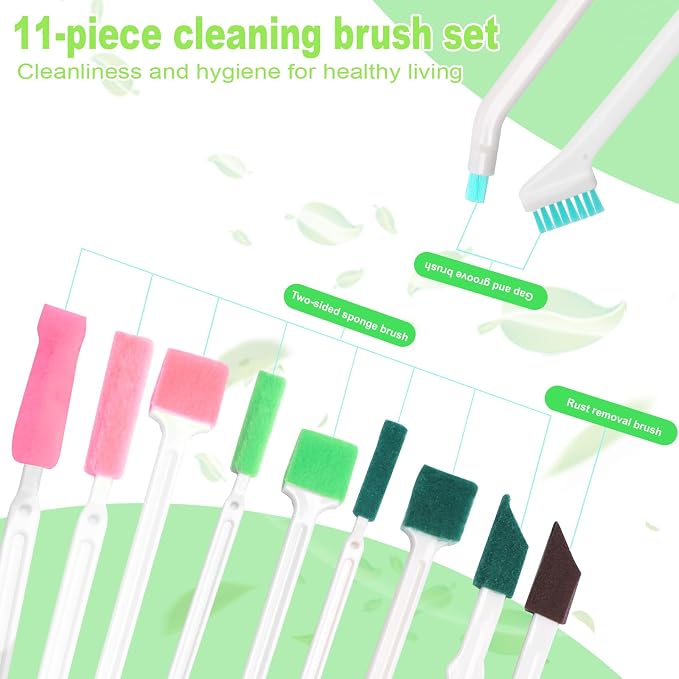 Engorgio Humidifier Cleaner Brush Set 14Pcs, Small Cleaning Brush Tight Spaces - Image 2