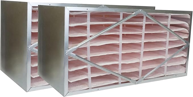 Filterbuy 12x24x6 Air Filter MERV 13 No Header, Rigid Cell Box Filters HVAC by Filterbuy