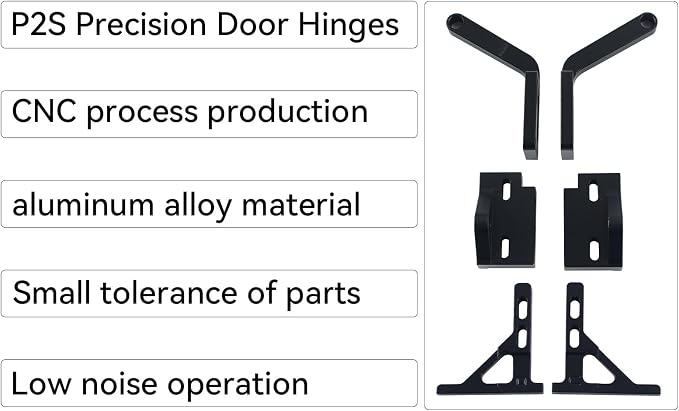 FYSETC Upgraded Parts for Bambulab P2S Door: Assembly All Metal CNC Door Hinge - Image 6