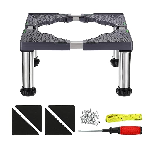 PATIKIL Mini Fridge Stand, 4 Strong Feet Laundry Stand Base Multi-Functional by PATIKIL