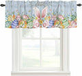 Easter Curtain Valances for Windows, Kitchen Valance Window Treatment, Spring by Unknown