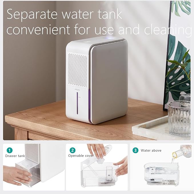 Intelligent Dehumidifier and Humidifier, 4 Humidity Control Modes, 1000ml Large - Image 5