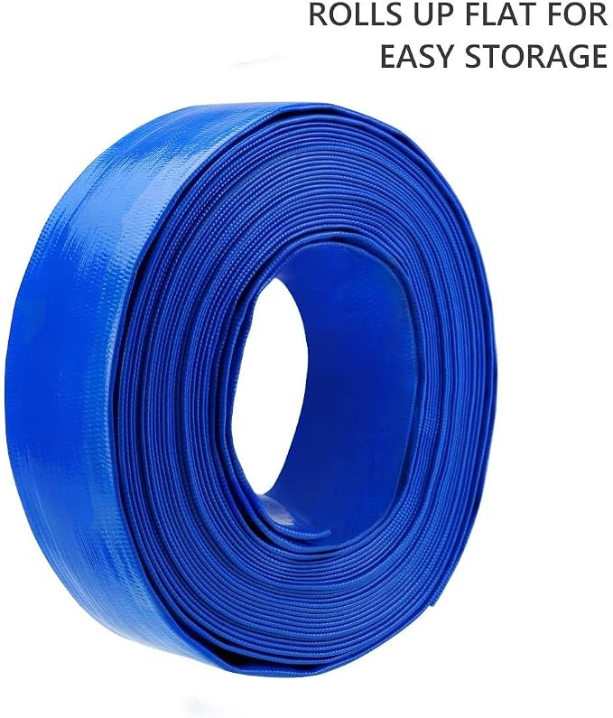 Eastrans 2.5 IN x 100 FT Heavy Duty Flat Discharge Hose, Weather & Burst - Image 8