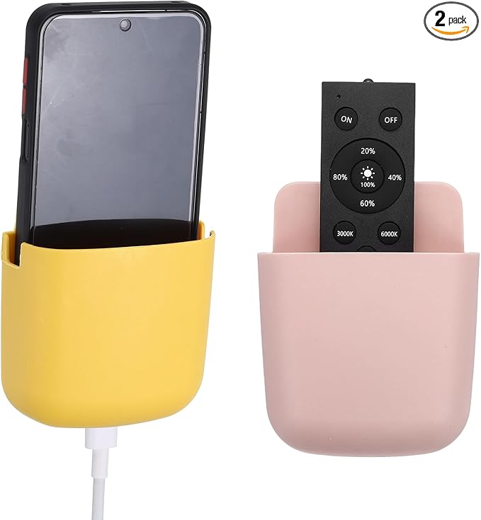 PATIKIL 2Pcs Remote Control Holder Wall Mount, Self-Adhesive TV Air Conditioner by PATIKIL