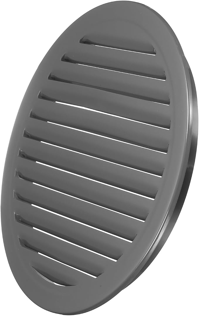 PATIKIL 14" Round Air Vent, Louver Grille Cover Aluminum Alloy Soffit Vent HVAC by PATIKIL