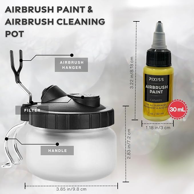 Airbrush Cleaning Kit – Glass Cleaning Pot - Image 4