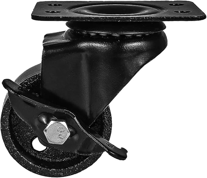 FactorDuty Set of 4 Metal Swivel Plate Caster Wheels - Image 7