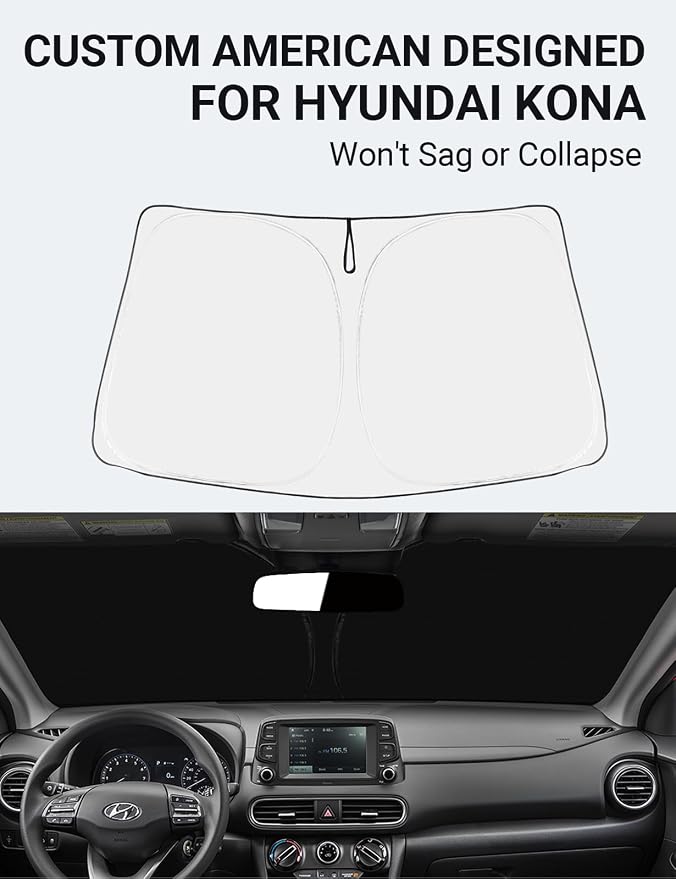 Proadsy 2026 Upgrade Front Windshield Sun Shade Foldable Sunshade Protector - Image 2
