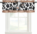 Cow Printed Curtain Valances for Windows, Kitchen Valance Window Treatment by Unknown