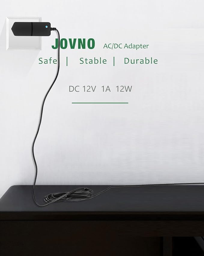 12V 1A Power Supply, AC Adapter 100-240V AC to DC 12V 1A Power Cord Adapter - Image 2