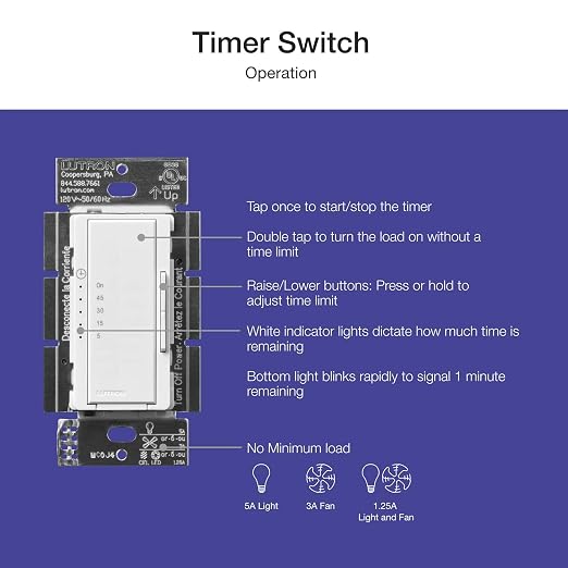 Lutron Maestro Countdown Timer Switch - Image 3