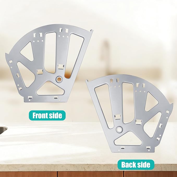 Litoexpe 3 Layers Silver Shoes Drawer Cabinet Hinges, Stainless Steel Shoe - Image 4