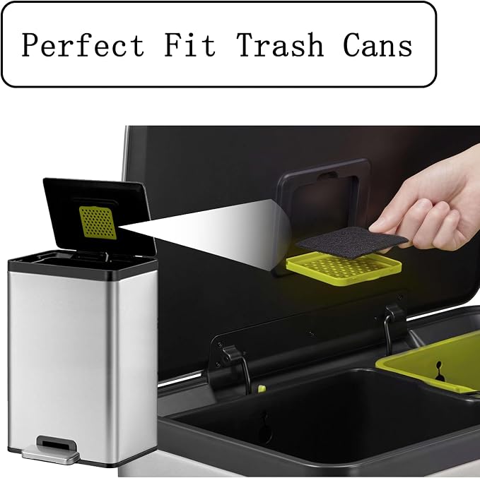 8 Pack Activated Carbon Filters Fits EKO Trash Can - Image 4