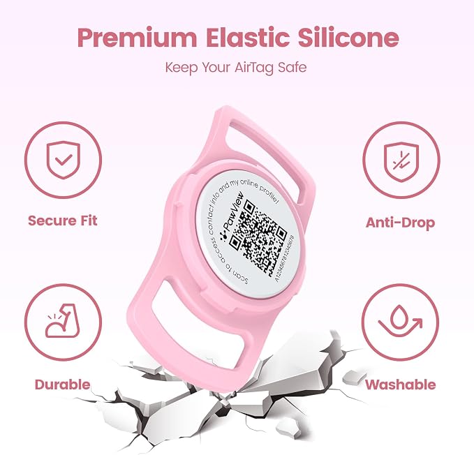 for AirTag Dog Collar Holder, Waterproof Smart QR Code - Image 5