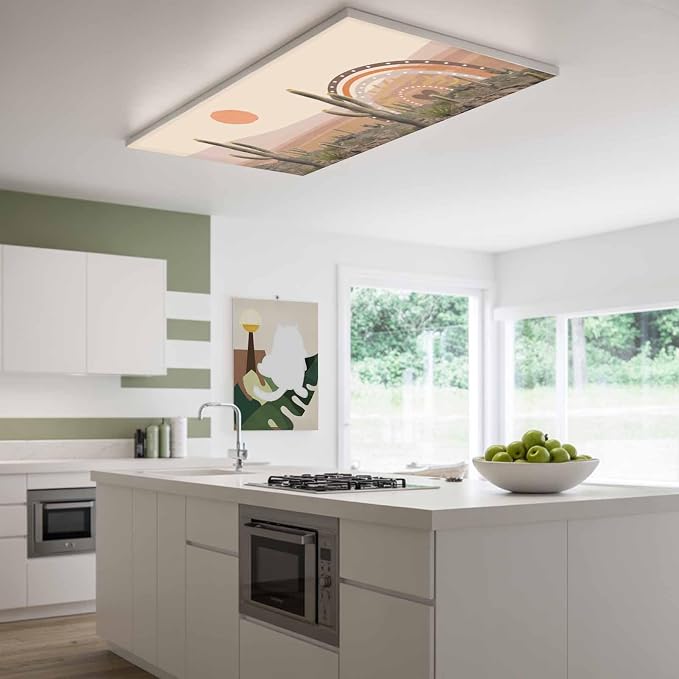 Fluorescent Light Covers for Ceiling Lights Cactus Desert Magnetic Light - Image 2