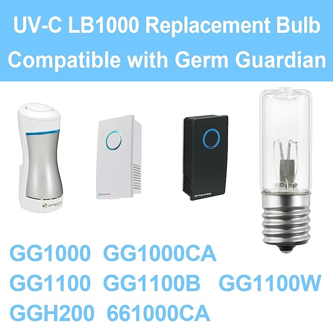 UV-C Replacement Bulb LB1000 for Germ Guardian GG1000 - Image 3