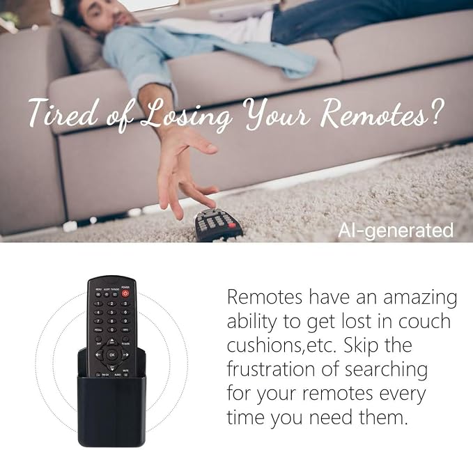 4 Pcs Remote Control Holder Wall Mount, TV Controller Holder, Self Adhesive - Image 5