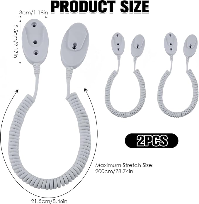 6.5 Ft Magnetic Remote Leash, Retractable Tidy Anti-lost Rope Organizer Easy - Image 2