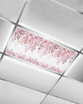 Fluorescent Light Covers for Ceiling Lights Pink Eucalyptus Leaves Magnetic by Home+L6