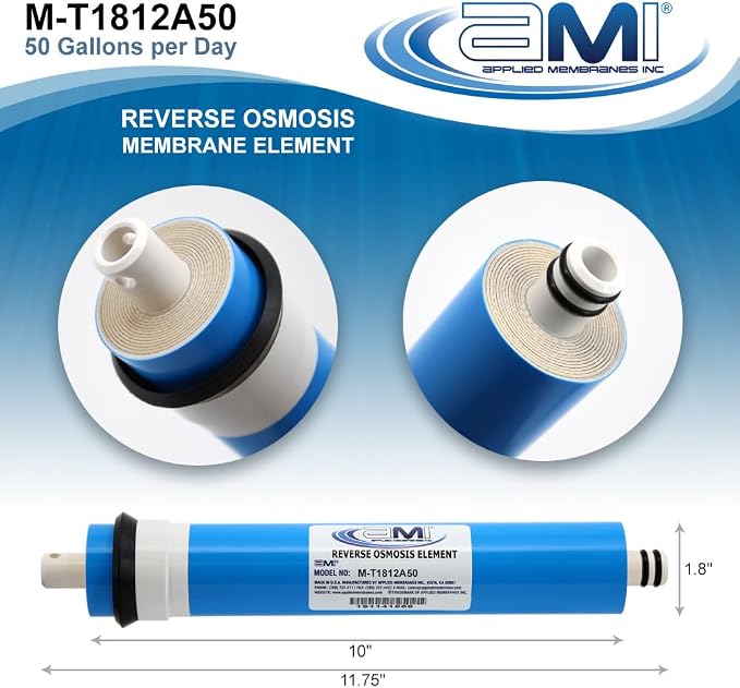 APPLIED MEMBRANES INC. 50 GPD Reverse Osmosis Membrane | RO Membrane Water - Image 2