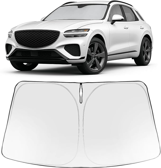 Proadsy 2026 Upgrade Windshield Sun Shade Custom Fit Genesis GV70 2022-2025 by Proadsy