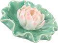 Creative Lotus Ceramic Incense Stick Holder Tray Handmade Lotus Base Incense by CONGARTENO