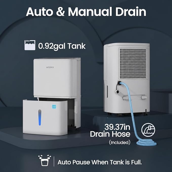 Waykar 120 Pints 2025 Energy Star Home Dehumidifier - Image 4