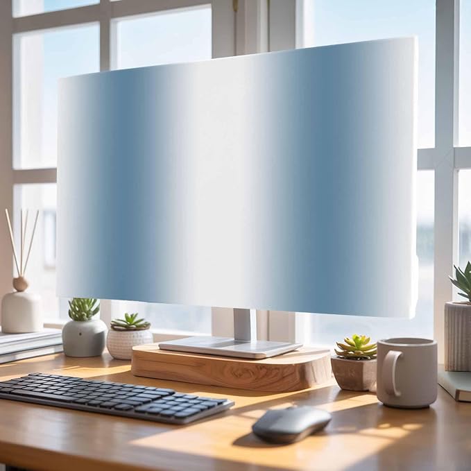 Modern Blue White Gradient Indoor TV Cover, Elastic TV Screen Protector - Image 4