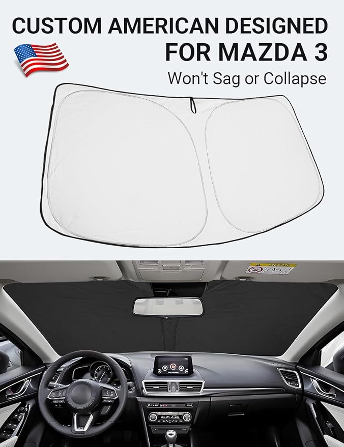 Proadsy 2026 Upgrade Front Windshield Sun Shade Foldable Sunshade Protector - Image 2