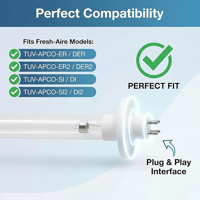 TUVL-215 Replacement Lamp for Fresh Air Blue-Tube, MAG 15 | TUVL-215 germicidal - Image 2