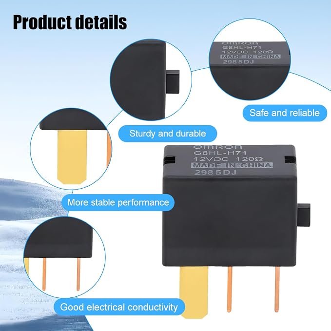 2PCS Car AC Relay, OEM#G8HL-H71 39794-SDA-A03 Vehicle Power Starter Relays - Image 3